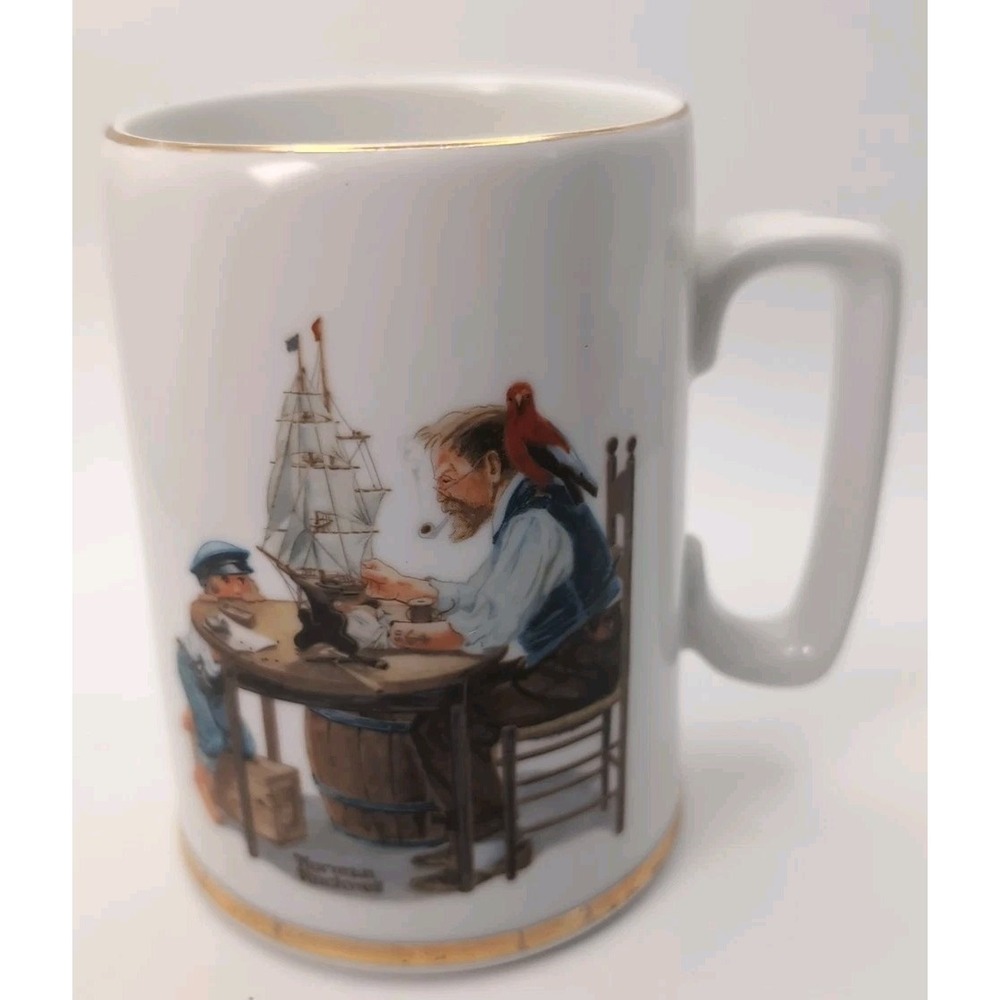 Porcelain Tankard Norman Rockwell "For a Good Boy"